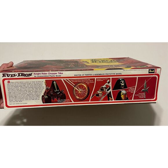 Vintage Revell Model Kit - 1972 Evil Iron - Partially Assembled w/ Original Box - Picture 2 of 6